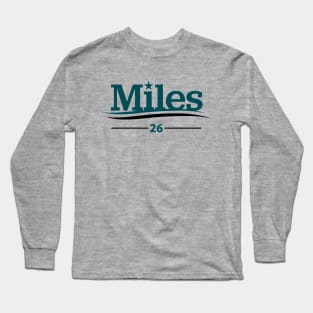 Miles Campaign - Silver Long Sleeve T-Shirt